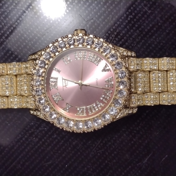 blinged out techno pave watch - Picture 3 of 3